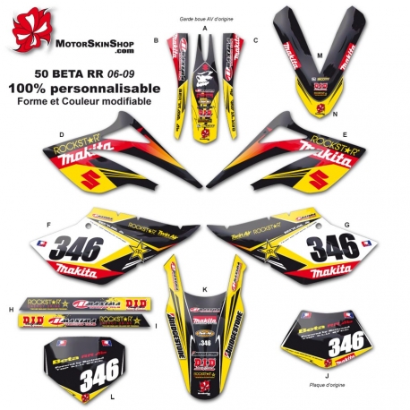 Kit déco 50 Beta suzuki RR 06-09