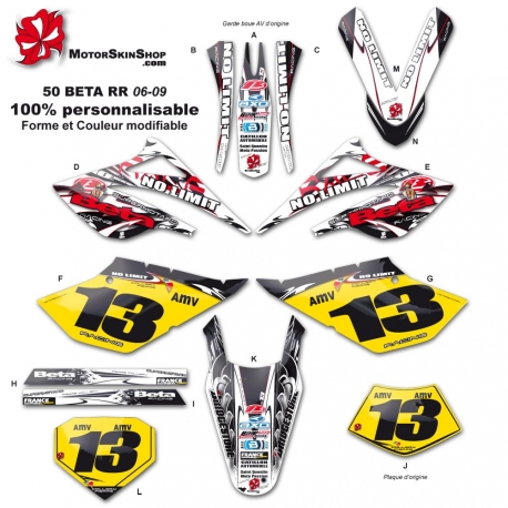 Kit déco 50 Beta Supermotard RR 06-09