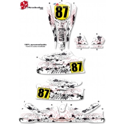 Cartela Adesivos Tuning M6 P1 Mandrake Kit Resinado