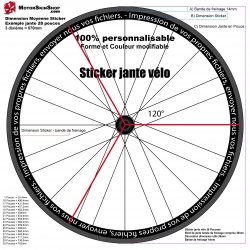 Impression de votre fichier sticker jante vélo