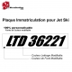 Plaque immatriculation Jet SKI personnalisable