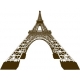 Tour Eiffel 3D Vecteur déformée au trait
