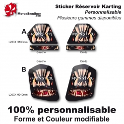 Sticker réservoir Karting Monster Motorskin