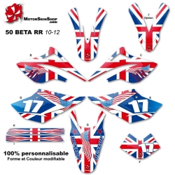 Kit déco 50 Beta RR 10-12 Drapeau 50CC à Boite