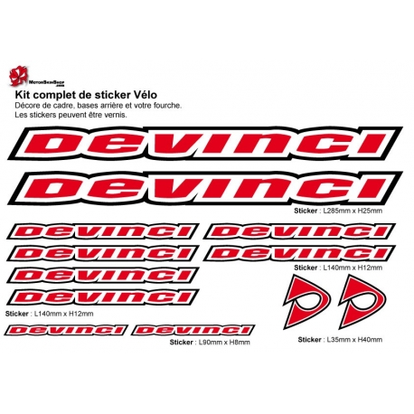 Sticker cadre vélo Kit Devinci