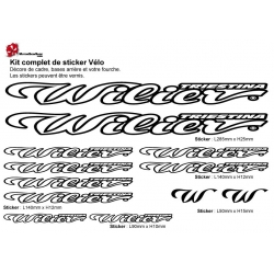 Sticker cadre vélo Kit Wilier