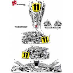 Cartela Adesivos Tuning M6 P1 Mandrake Kit Resinado