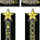 Sticker fourche vélo VTT RockStar