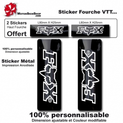 Sticker fourche Fox Noir VTT