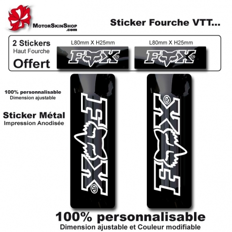Sticker fourche vélo VTT Fox
