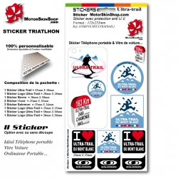 Sticker décoration Ultra Trail du Mont Blanc personnalisable