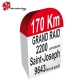 Sticker Grand Raid de la diagonale des fous personnalisable