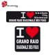 Sticker Grand Raid de la diagonale des fous personnalisable