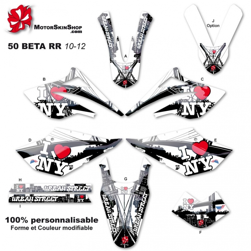 Kit déco Honda 50cc  100% personnalisable