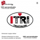Sticker Logo ITRI Triathlon Blanc