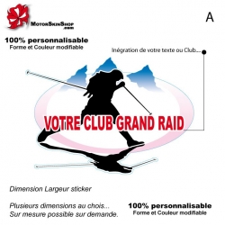 Sticker Logo Votre Club Grand Raid Trail Ultra Raid