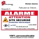  Sticker alarme maison factice autocollant Alarme