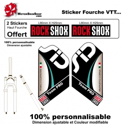 Sticker fourche SID XX Dual ROCKSHOX