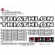 Sticker cadre vélo Triathlon