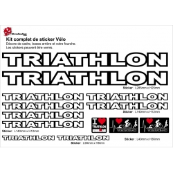 Sticker cadre vélo Triathlon Ironman