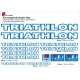 Sticker cadre vélo Triathlon