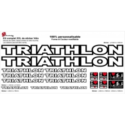 Sticker cadre Triathlon Ironman vélo XXL