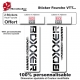 Sticker fourche vélo VTT Boxxer Blanc Rock Shox Sram