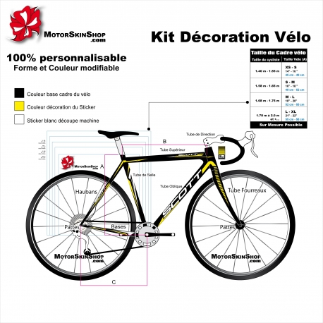Kit décoration Vélo Scott
