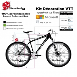 Impression de vos fichiers Kit déco Velo VTT