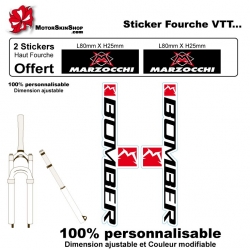 Sticker Fourche VTT Marzocchi Bomber