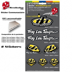 Pochette Sticker Troy lee Designs Jaune