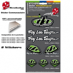 Planche Sticker Troy lee Designs Vert