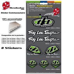 Pochette Sticker Troy lee Designs Vert