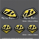 Pochette Sticker Troy lee Designs Jaune