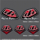 Pochette Sticker Troy lee Designs Rouge