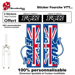 Sticker fourche Fox VTT vélo
