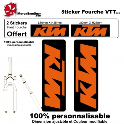 Sticker fourche vélo KTM VTT