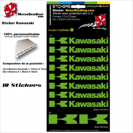 Pochette Sticker Kawasaki