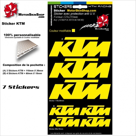 Pochette Sticker KTM