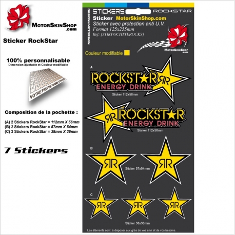 Pochette Sticker RockStar