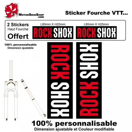 Sticker fourche Rock Shox Standard