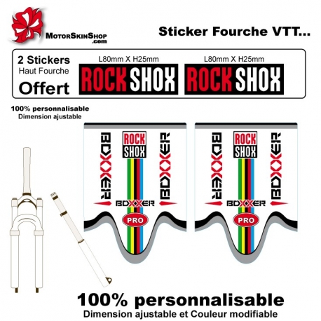 Sticker fourche Boxxer Rock Shox Champion du monde