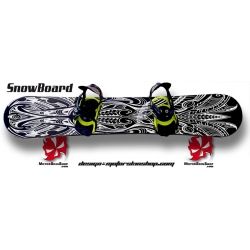 Sticker SnowBoard Maori personnalisable