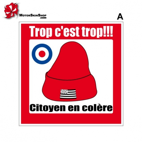 Sticker bonnet rouge citoyen