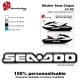 Sticker Seadoo coque Jet Ski 