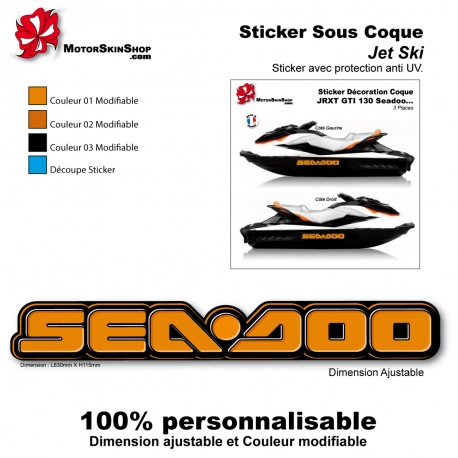 Sticker Seadoo coque Jet Ski 