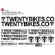 Sticker cadre BMX Twenty Bikes