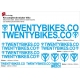 Sticker cadre BMX Twenty Bikes