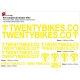 Sticker cadre BMX Twenty Bikes
