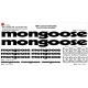 Sticker Kit cadre BMX Mongoose Taille XXl